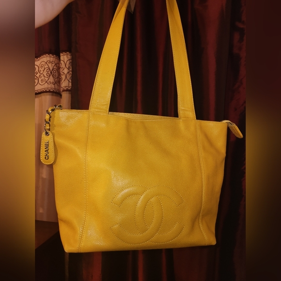 CHANEL Handbags - SALE! RARE Chanel Caviar CC Logo Shopping Tote bag Handbag Shoulder Bag